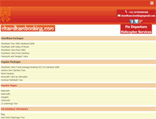 Tablet Screenshot of chardhambooking.com